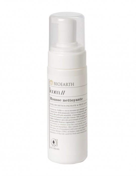 Spumă demachiantă cu extract de melc, 150ml - Loom Bioearth [2]