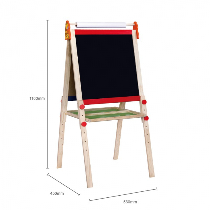 Tabla educationala dubla - magnetica si neagra, cu accesorii [4]