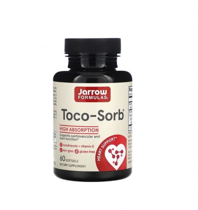 Toco-Sorb, pentru susținerea functiei cardiovasculare, 60 capsule moi [1]