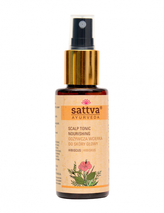 Tonic nutritiv pentru scalp și păr cu hibiscus, 100ml – Sattva Ayurveda [1]