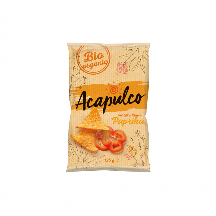 Tortilla chips cu boia 125g