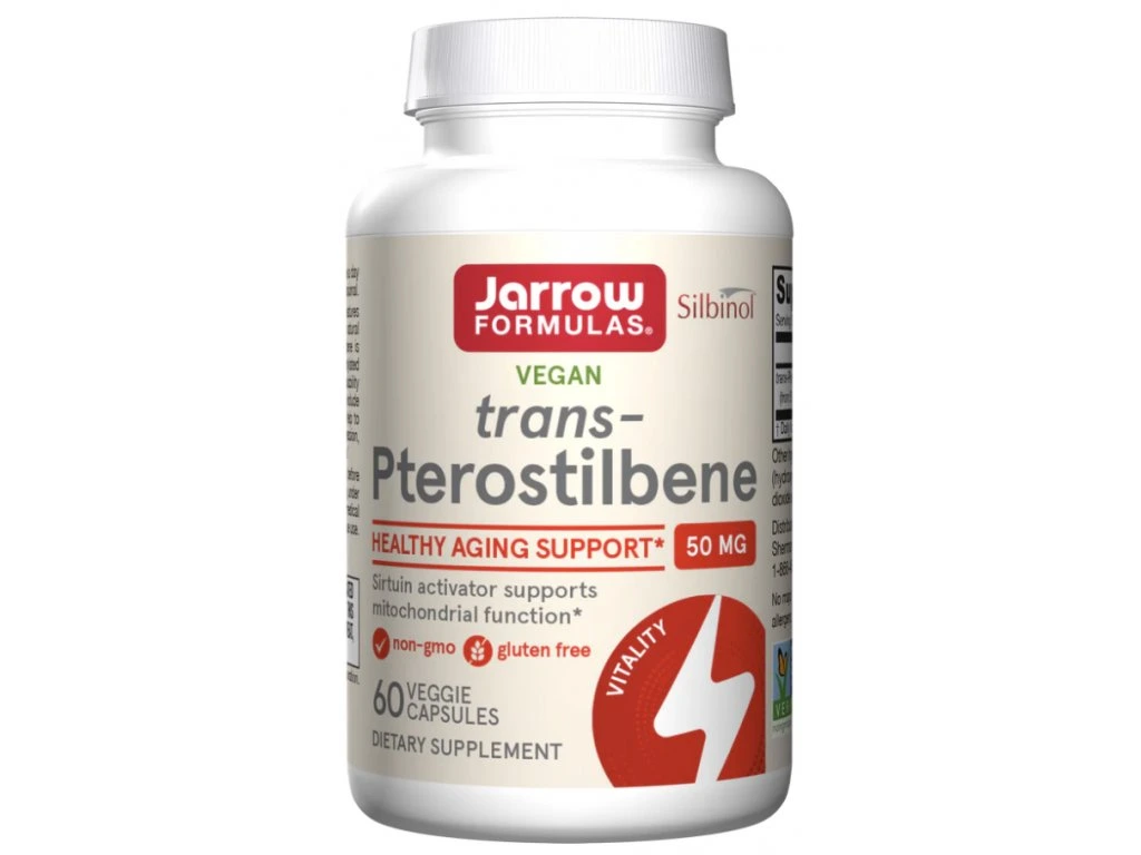 Trans-Pterostilben, pentru vitalitate, 50 mg, 60 capsule vegetale [1]