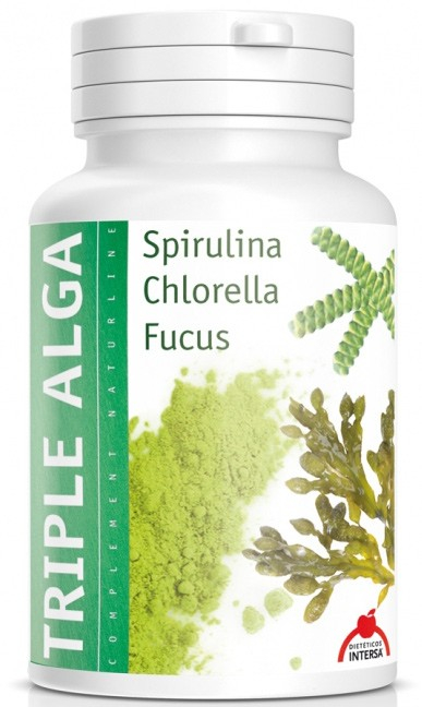 Triplu alge spirulina, chlorella, fucus, 46.8g Dieteticos Intersa [1]
