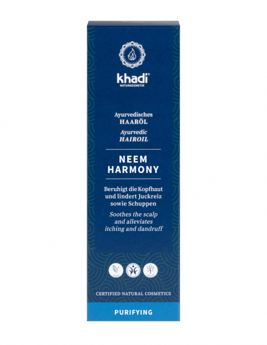 Ulei ayurvedic cu neem pentru scalp, 50ml - Khadi [3]