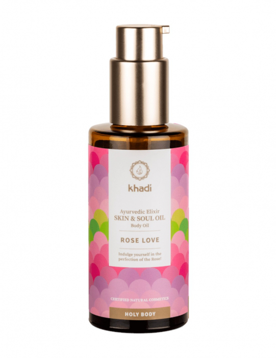Ulei ayurvedic de trandafir Rose Love, 100ml - Khadi [2]