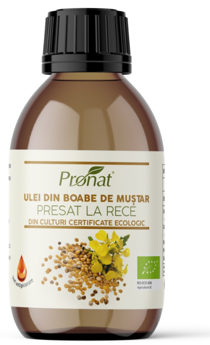 Ulei BIO din boabe de mustar presat la rece, 100 ml [1]