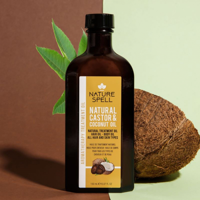 Ulei pentru par si piele Nature Spell Castor & Coconut Oil for Hair and Skin [3]