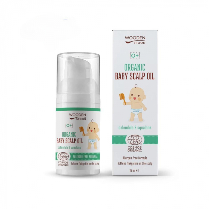 Ulei pentru scalpul bebelusilor, bio,15ml, Wooden Spoon                                              [1]