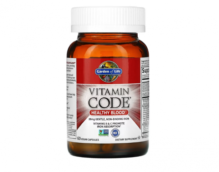 Vitamin Code Healthy Blood, supliment alimentar pentru sânge, 60 vcaps [2]