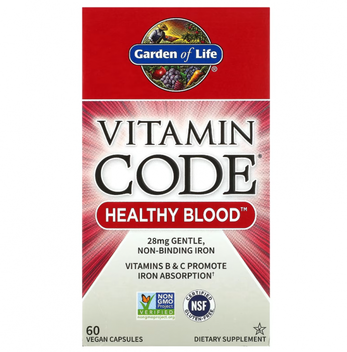 Vitamin Code Healthy Blood, supliment alimentar pentru sânge, 60 vcaps [1]