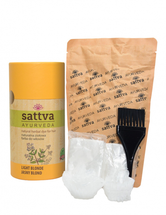 Vopsea de păr Blond Deschis, 150gr – Sattva Ayurveda [2]