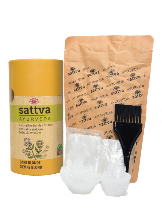 Vopsea de păr Blond Închis, 150gr – Sattva Ayurveda [2]