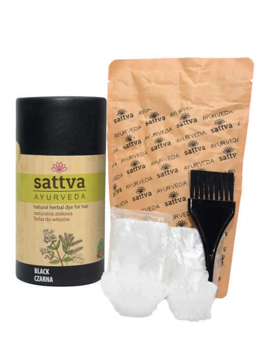 Vopsea Henna Negru, 150gr – Sattva Ayurveda [2]