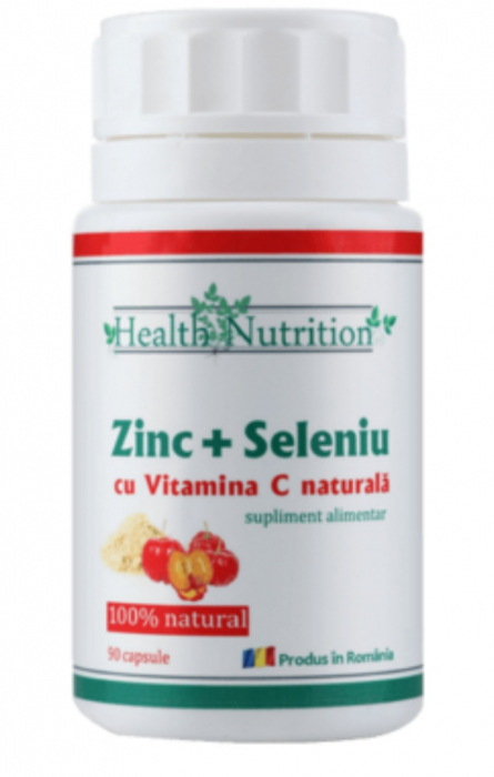 Zinc Seleniu si Vitamina C 90 cps