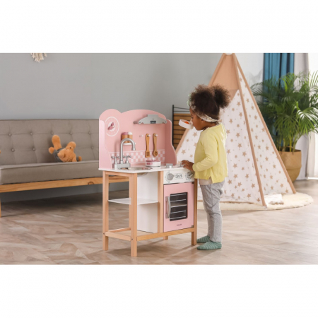 Bucatarie roz din lemn cu accesorii, PolarB, Viga [4]