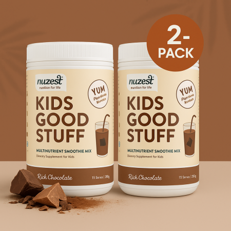 Suplimente naturale copii - 2 X Kids Good Stuff, Shake Proteic cu Multivitamine, Ciocolata, 225g