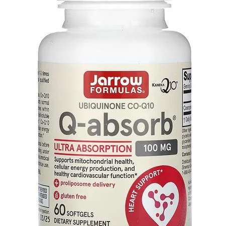 Vitamine si minerale - Q-absorb Ubiquinone Co-Q10 , 100 mg 120 softgels - Jarrow Formulas