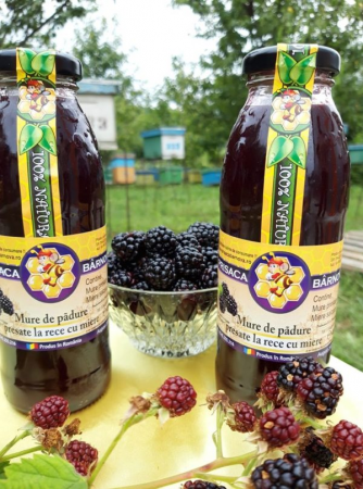 Alimente - Mure de padure presate cu miere 400g
