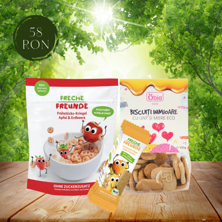 Alimente - Pachet Bio Kids – Mic dejun (Cereale, biscuiți, batoane)
