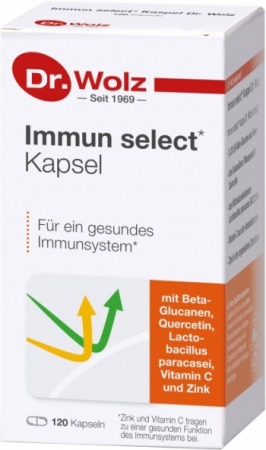 Remedii Naturale - Immun select cu quercitina, lactobacili, vitamina C si zinc Dr. Wolz 120cps