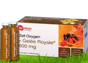  Suplimente pentru Imunitate - Supliment alimentar Zell Oxygen + laptisor de matca 600mg Dr. Wolz 14 fiole x 20ml
