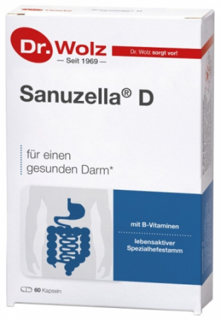 Vitamine si minerale - Supliment alimentar Sanuzella cu lactobacili si vitamina B pentru tractul digestiv Dr. Wolz 60cps