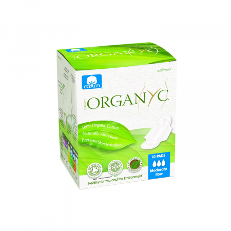 Igiena - Absorbante intime din bumbac organic pentru zi 10 buc. Organyc