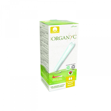 Igiena - Absorbante regular din bumbac organic, cu aplicator 16 buc Organyc