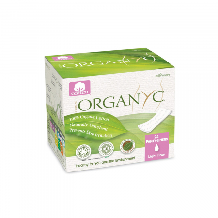 Igiena - Absorbante zilnice subtiri din bumbac organic ambalate individual 24 buc. Organyc