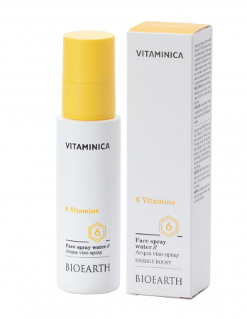 Tratamente Anti-aging - Apă de față spray cu 6 vitamine și acid hialuronic, 100ml – Vitaminica Bioearth