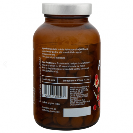 Ashwagandha, bio, 240 tablete [2]