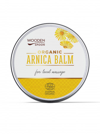 Prim ajutor & regenerare - Balsam pentru masaj cu extract de arnica, bio, 60ml, Wooden Spoon                                   