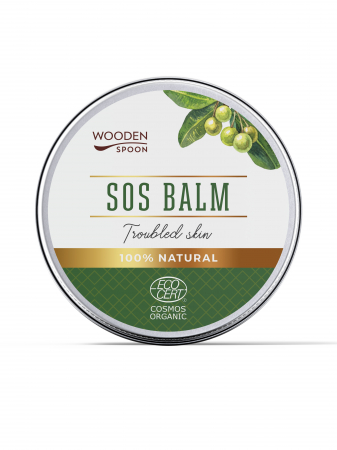 Prim ajutor & regenerare - Balsam SOS cu oxid de Zinc pentru piele cu probleme, bio, 60ml, Wooden Spoon                        