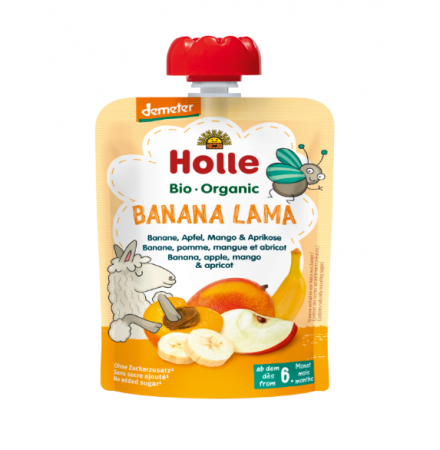 Copii & Mamici - Banana Lama - Piure de banane, mere, mango și caise BIO, 100g