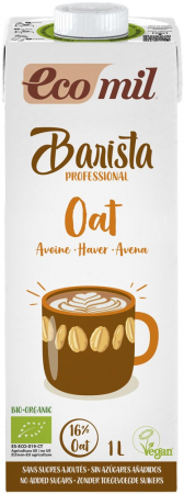 Bauturi vegetale din nuci - Barista, bautura Bio vegetala de ovaz, pentru cafea, 1L Ecomil