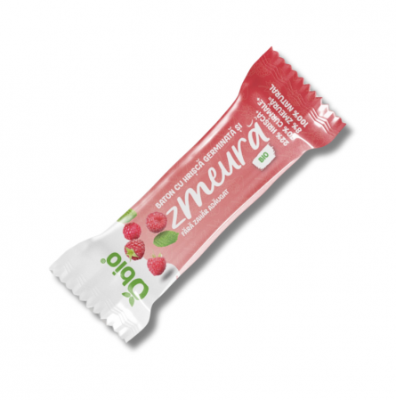 Alimente - Baton cu hrișcă germinată și zmeură, BIO, 35g