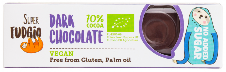 Alimente - Baton de ciocolată neagră fără zahăr adaugat, BIO, 40g