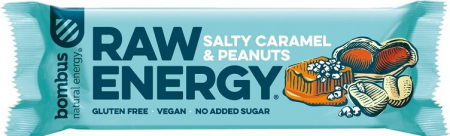 Alimente - Baton energizant Raw Energy cu caramel sărat și arahide