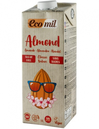 Bauturi vegetale din nuci - Bautura bio de migdale clasic, natur, 1L Ecomil