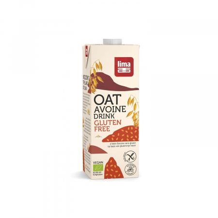 Bauturi vegetale din nuci - Bautura vegetala de ovaz fara gluten eco 1L Lima