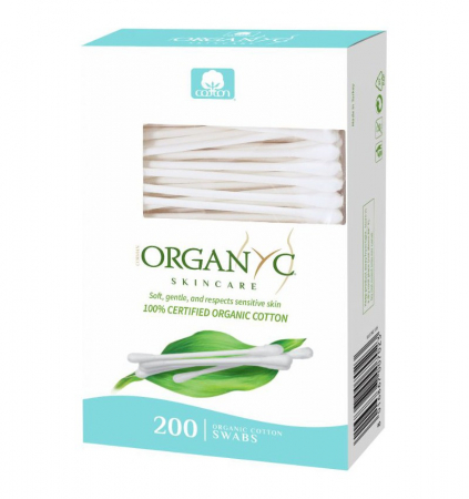 Frumusete Zero Waste - Betisoare cu bumbac organic 200 buc Organyc