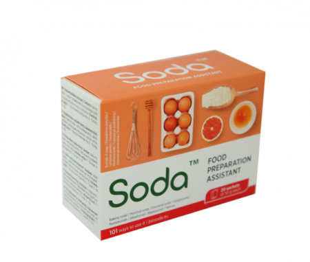 Alimente - Bicarbonat de sodiu alimentar, 20 pliculete x 10g