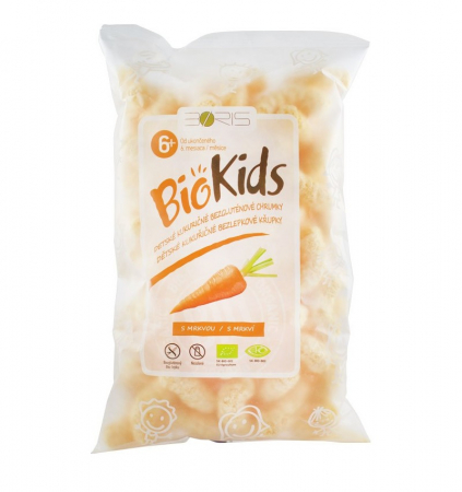 Crisp, snacks & crackers - BioKids Pufuleti BIO cu morcovi, 55 g