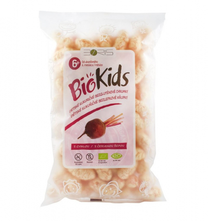 Crisp, snacks & crackers - BioKids Pufuleti BIO cu sfecla rosie, 55 g