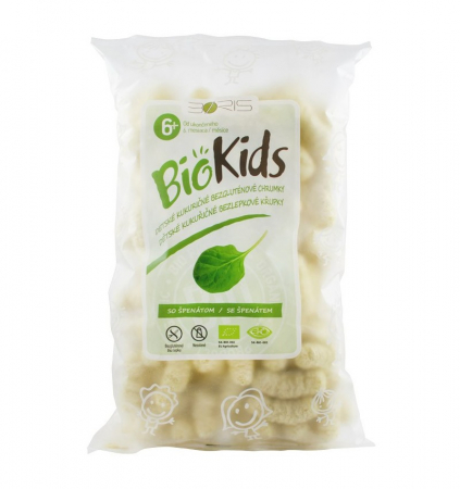Crisp, snacks & crackers - BioKids Pufuleti BIO cu spanac, 55 g