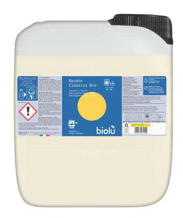 Curatenie - Biolu Detergent BIO  lichid pentru rufe albe si colorate lamaie 5L                              