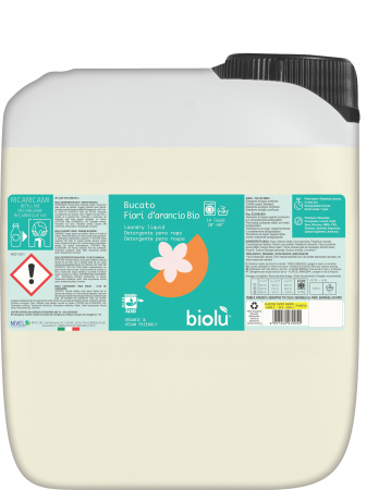 Curatenie - Biolu Detergent BIO  lichid pentru rufe albe si colorate portocale 5L                           