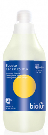 Detergenti rufe - Biolu detergent lichid BIO  pentru rufe albe si colorate lamaie 1L