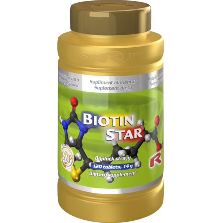 Suplimente naturale - Biotin Star, supliment pentru păr, piele și unghii sănătoase