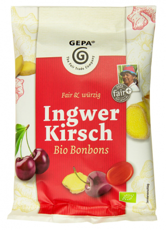 Dulciuri - Bomboane bio cu ghimbir și cireșe 100gr